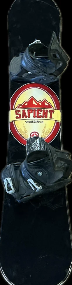 Used SNOWBOARD Mens Board/Bindings Black 149 cm