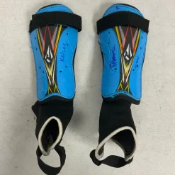 Used Soccer Shin Guards Junior Royal Blue Junior