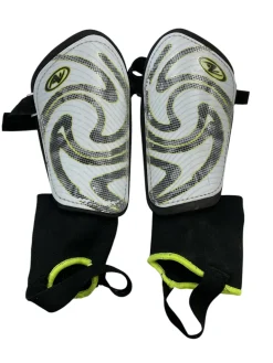 Used Soccer Shin Guards Youth White SM