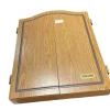 Used Spalding Electronic Dart Board in Oak Cabinet