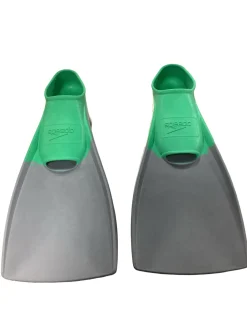 Used Speedo 5-6 SWIM FINS Underwater Fins Green SM
