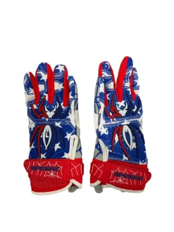 Used SPIDERZ BB/SB Batting Gloves Red LG
