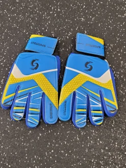 Used SPORT OUT Soccer Goalie Gloves Royal Blue 8