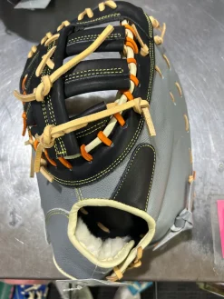 Used SPORTZ DRIP 1ST BASE GLOVE BB/SB First Base LH Throw Black/Orange/Grey 12 1/2"