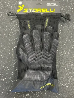 Used Storelli ELECTRIC Soccer Goalie Gloves Black 9