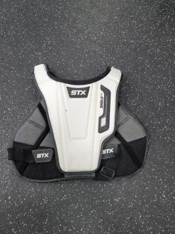 Used STX 500 LAX Goalie Chest M White Senior
