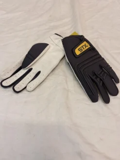 Used STX BREEZE Lacrosse Gloves Womens Grey MD