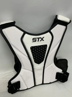 Used STX CELL IV Lacrosse Shoulder Pads White LG