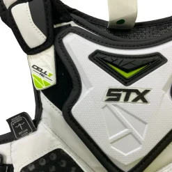 Used STX CELL V Lacrosse Shoulder Pads White SM