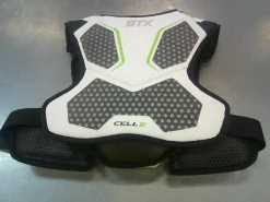 Used STX CELL VI Lacrosse Rib Pads White XL