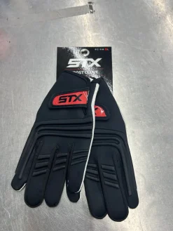 Used STX FROST GLOVES Lacrosse Gloves Womens Black SM
