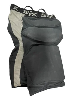 Used STX GOALIE PANTS Lacrosse Shin Guards Black LG