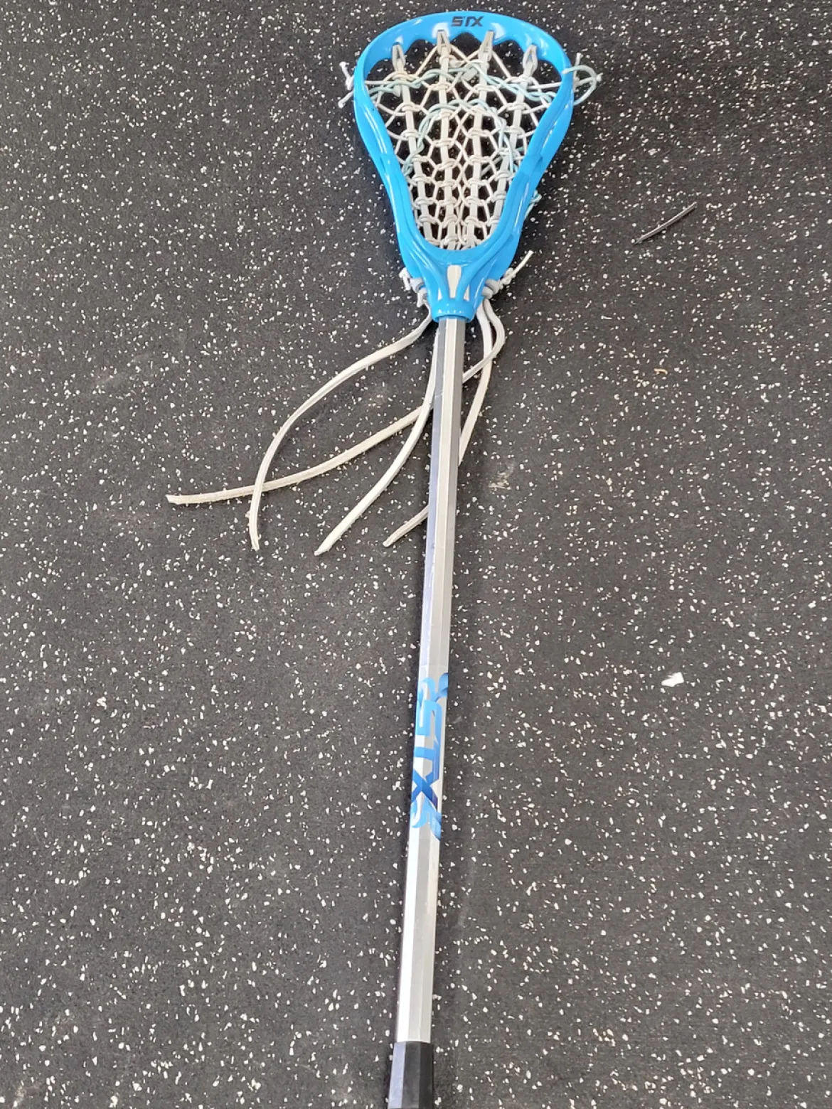 Used STX RACY X AL6000 Jr Atk/Mid Complete Stick Royal Blue