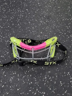 Used STX ROOKIE Lacrosse Facial Protect Yellow Senior