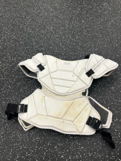 Used STX SHADOW LINER Lacrosse Shoulder Pads White XL