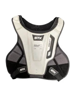 Used STX SHEILD 600 Lacrosse Rib Pads White Medium