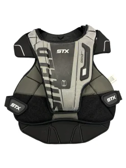 Used STX SHIELD 400 Lacrosse Shoulder Pads Black MD