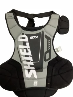 Used STX SHIELD 200 LAX Goalie Chest M Grey And Black LG