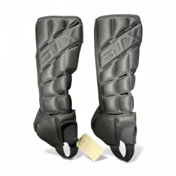 Used STX SHIN SLEEVES Lacrosse Shin Guards Black Senior