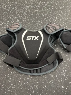 Used STX STALLIION 75 Lacrosse Shoulder Pads Black XS