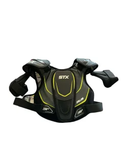 Used STX STALLION 200+ Lacrosse Shoulder Pads Black MD