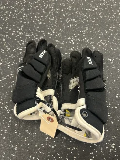 Used STX STALLION 50 Lacrosse Gloves Mens Black XS