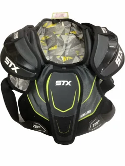 Used STX STALLION 200+ Lacrosse Shoulder Pads Black M/L