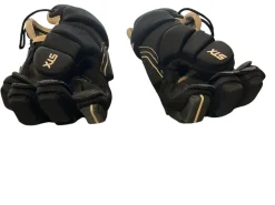 Used STX STALLION 50 Lacrosse Gloves Junior Black 12"