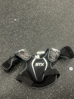 Used STX STALLION 75 Lacrosse Shoulder Pads Black XS