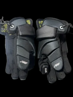 Used STX STALLION 200 MD Lacrosse Gloves Junior Black MD