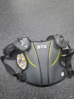 Used STX STALLION Lacrosse Shoulder Pads Grey LG