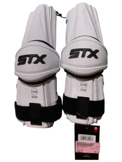 Used STX STALLION Lacrosse Arm Pads/Guards White LG