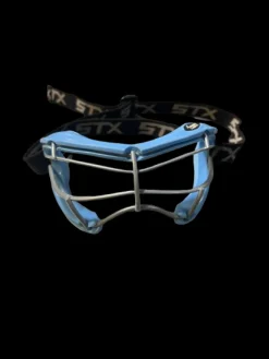 Used STX STX YOUTH GOGGLES Lacrosse Facial Protect Carolina Blue SM