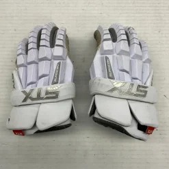 Used STX SURGEON DFLKT Lacrosse Gloves Mens White MD