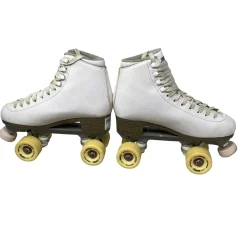Used Sure Grip QUAD SKATES Senior Roller Quad Skates White Senior 8