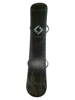 Used SYSTEM LUNAR Snowboard Mens Board/Bindings Black 156 cm