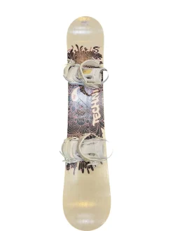 Used TECHNINE 144CM Womens Board/Bindings White And Black 144 cm