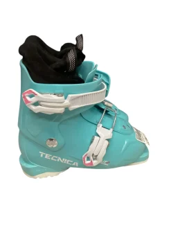 Used Tecnica JT2 PEARL Girls DH Ski Boot Carolina Blue 195 MP - Y13