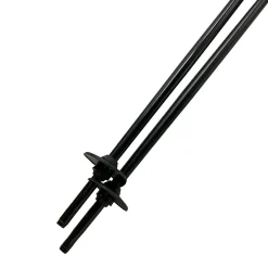 Used Tecno Pro CARVE JR Boys DH Ski Pole Black 100 cm / 40 in