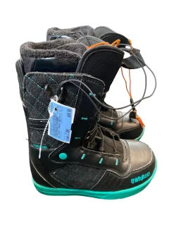 Used ThirtyTwo FAST TRACK Girls Snowboard Boots Teal Junior 06.5