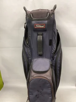 Used Titleist 14 SLOT CART BAG Mens Cart Bag Navy Blue