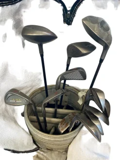 Used TOUR SERIES/ TITAN Mens Package Set RH Grey 14 Piece