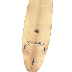Used TOWERS CLYDE BEATTY JR 8FT SURFBOARD Surfboard Tan 8Ft