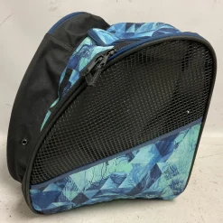 Used TRANSPACK Ice Skate Bag Black And Carolina Blue
