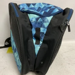 Used TRANSPACK Ice Skate Bag Black And Carolina Blue