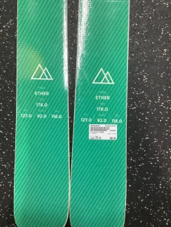 Used Traverse ETHER Skis Only Green 178 cm