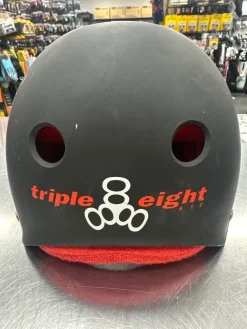 Used Triple Eight SK-02 Skateboard Helmet Black MD