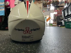 Used Triple Eight Skateboard Helmet White One Size