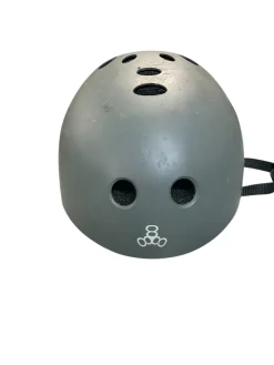 Used Triple Eight Skateboard Helmet Grey One Size