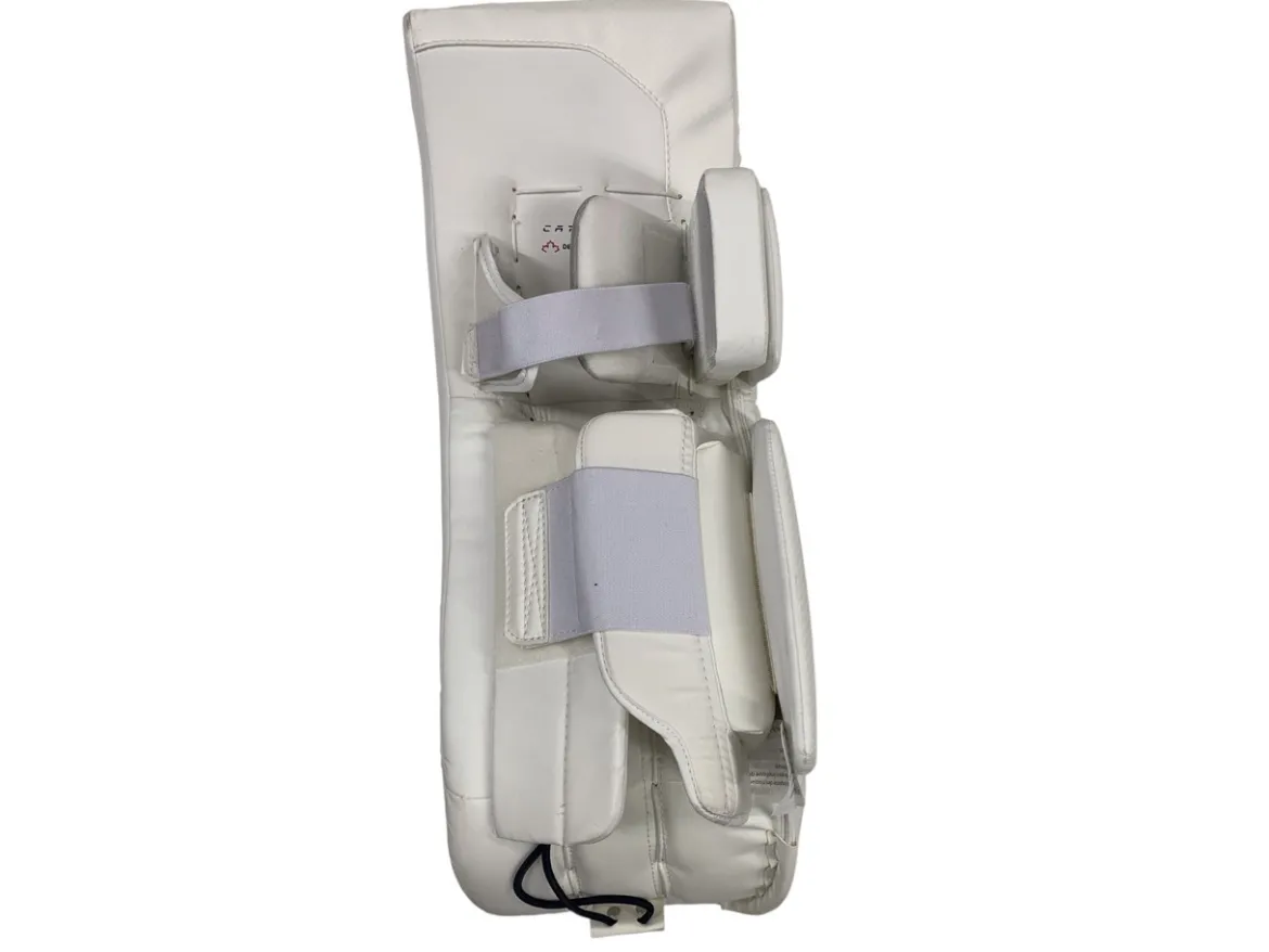 Used True CATALYST Goalie Leg Pads Junior White 28+2”